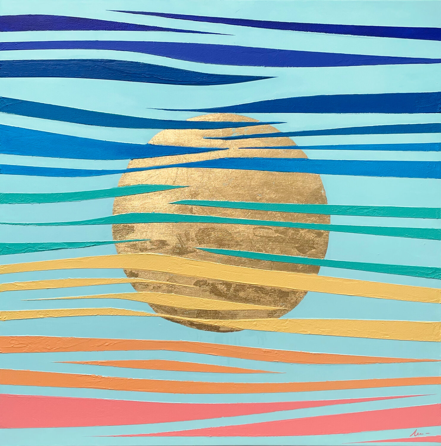 Sky-Sunset Isabel DelTell Pintura original en venta