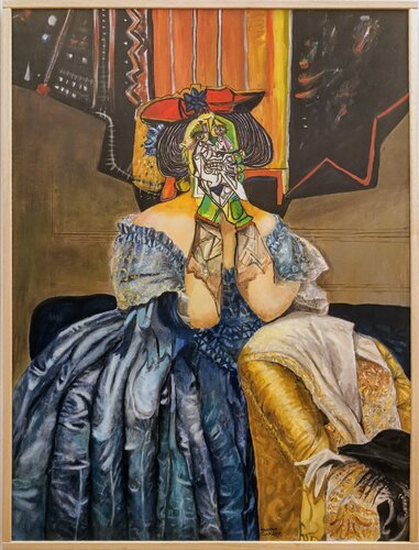 Princess Broglie between Ingres and Picasso van Massimo Cirrone, Schilderij te koop op Singulart
