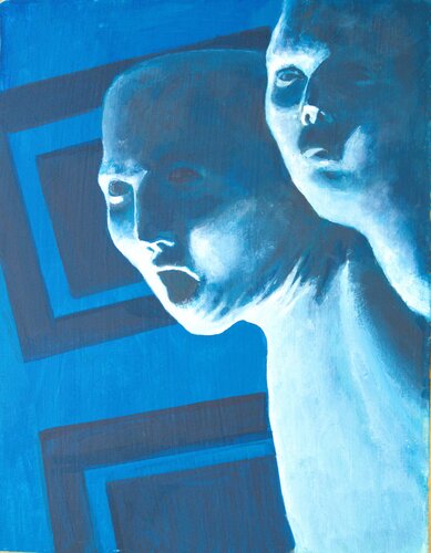 2 BLU van Massimo Cirrone, Schilderij te koop op Singulart