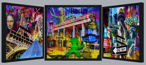 Paris-Berlin-New Jork par Vladimir Venglinsky, Digital en vente sur Singulart