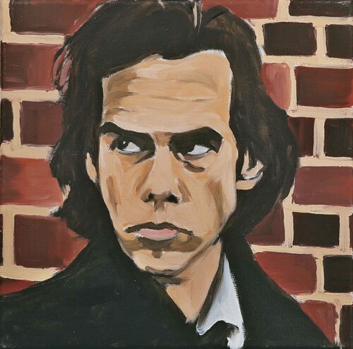 Nick Cave by Henrieke Ribbe, Painting for Sale on Singulart