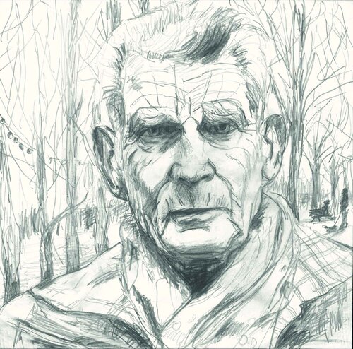 Samuel Beckett von Henrieke Ribbe, Zeichnungen kaufen auf Singulart
