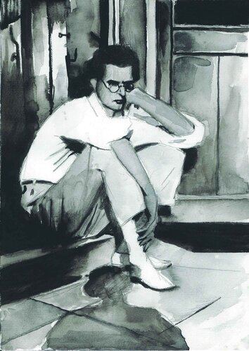 Aldous Huxley von Henrieke Ribbe, Werk auf Papier kaufen auf Singulart