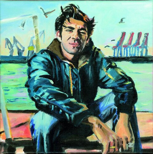 Fatih Akin von Henrieke Ribbe, Malerei kaufen auf Singulart