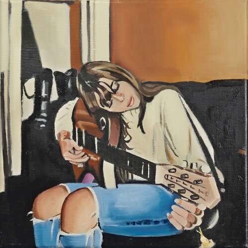 Cat Power - At Play von Henrieke Ribbe, Malerei kaufen auf Singulart