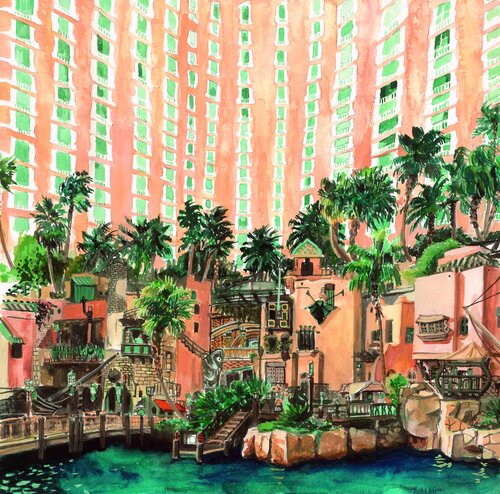 Las Vegas von Henrieke Ribbe, Malerei kaufen auf Singulart