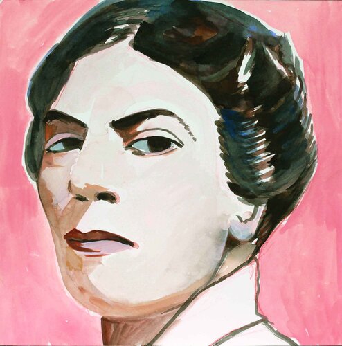 Grazia Deledda von Henrieke Ribbe, Werk auf Papier kaufen auf Singulart