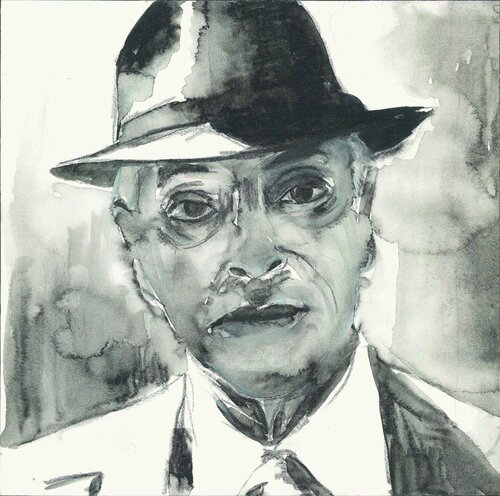 Sau Bellow von Henrieke Ribbe, Werk auf Papier kaufen auf Singulart