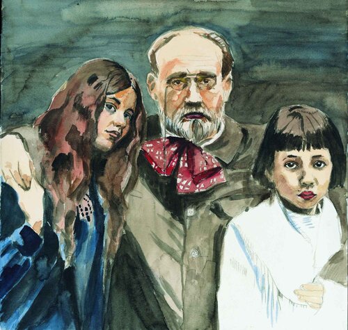 Emile Zola von Henrieke Ribbe, Werk auf Papier kaufen auf Singulart