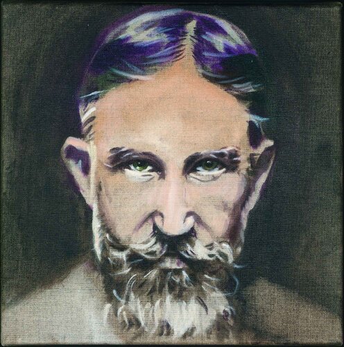 Bernard Shaw van Henrieke Ribbe, Schilderij te koop op Singulart