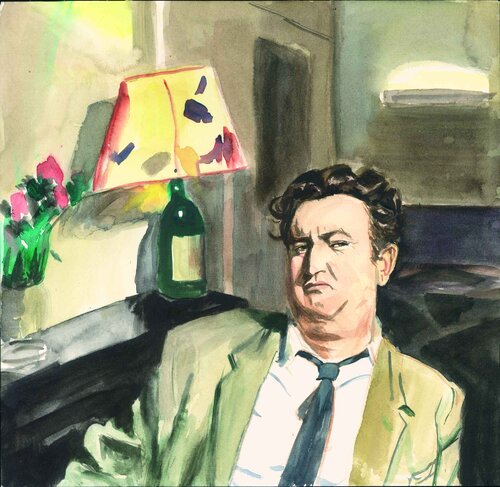 Brendan Behan van Henrieke Ribbe, Werk op papier te koop op Singulart