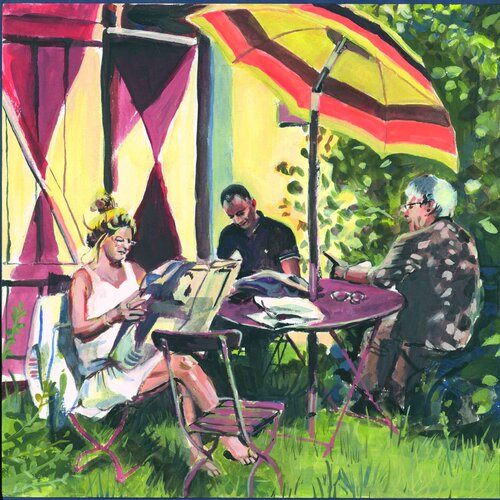 Im Garten di Henrieke Ribbe, Opera su carta in vendita su Singulart