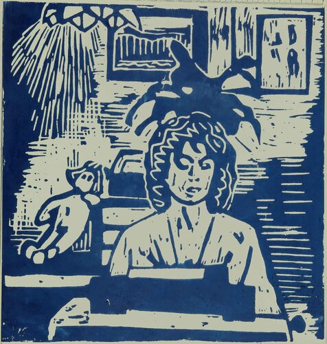 Isabel Allende von Henrieke Ribbe, Werk auf Papier kaufen auf Singulart