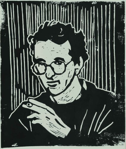 Roberrto Bolano par Henrieke Ribbe, Œuvre sur papier en vente sur Singulart