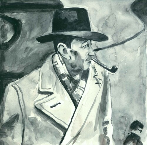 Georges Simenon de Henrieke Ribbe, Obra en papel a la venta en Singulart