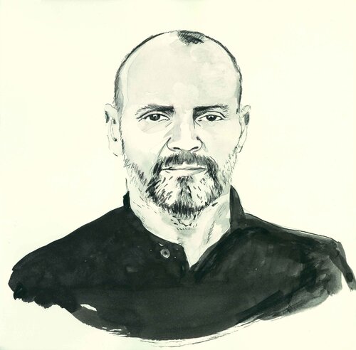 Simon Beckett de Henrieke Ribbe, Obra en papel a la venta en Singulart