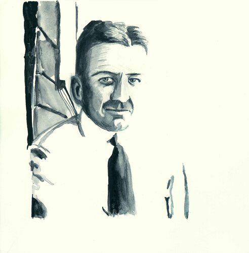 Raymond Chandler de Henrieke Ribbe, Obra en papel a la venta en Singulart