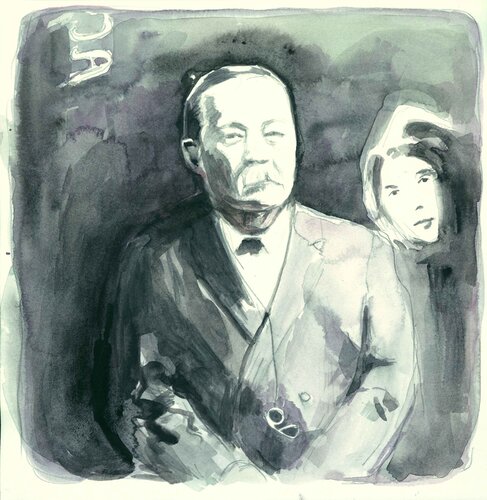 Sir Arthur Conan Doyle de Henrieke Ribbe, Obra en papel a la venta en Singulart
