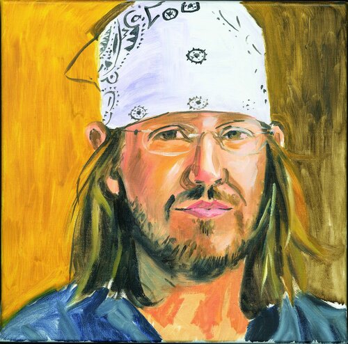 David Foster Wallace by Henrieke Ribbe, Painting for Sale on Singulart