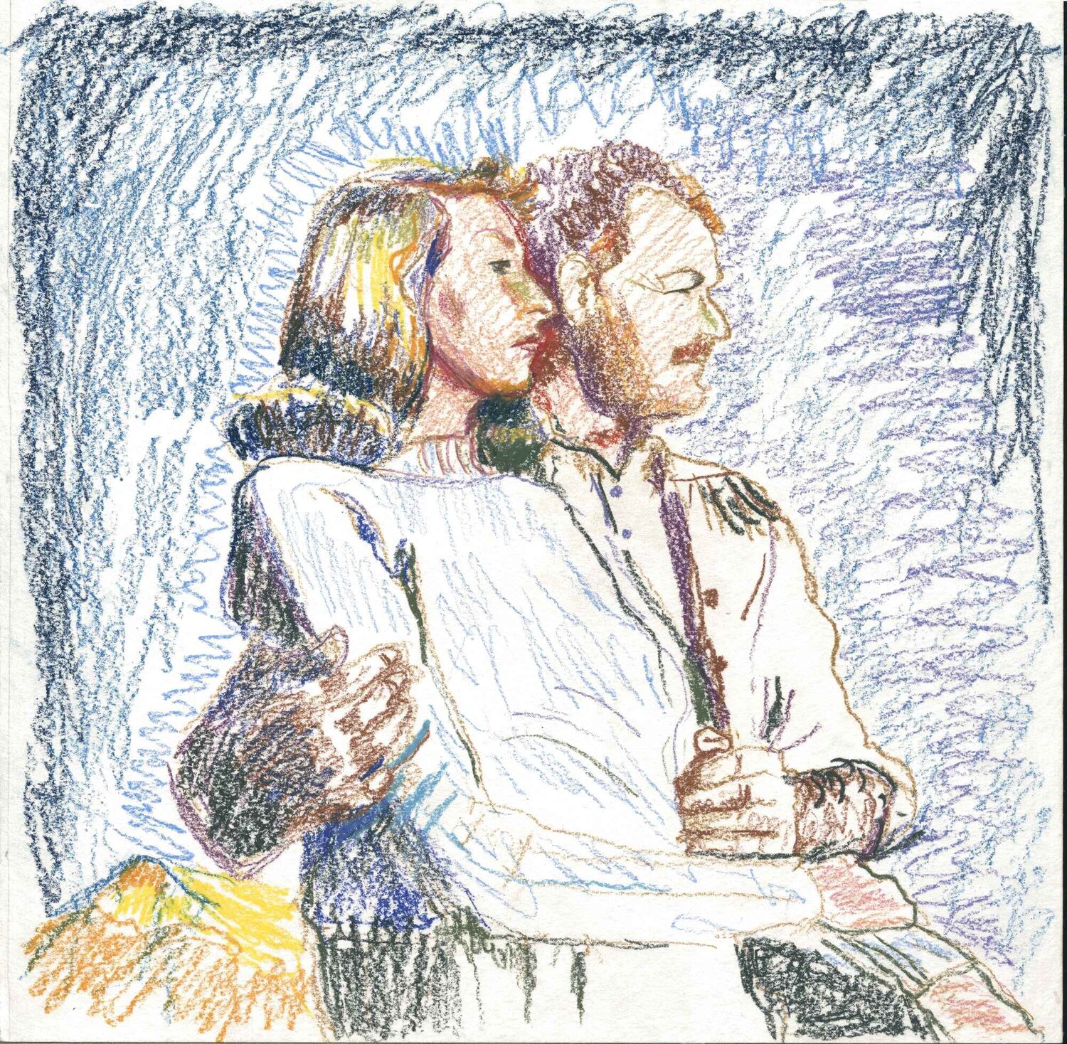 Martha Gellhorn und Ernest Hemingway Henrieke Ribbe Werk auf Papier zu verkaufen