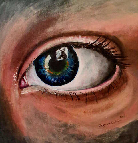 An eye for an eye by Lauren van Stratum, Painting for Sale on Singulart