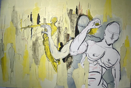 He did it! by Kurt Zeltner, Painting for Sale on Singulart