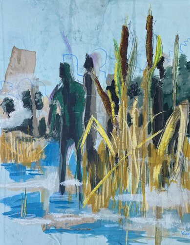 In the Reeds von Kurt Zeltner, Malerei kaufen auf Singulart