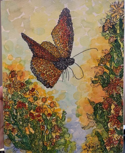 Monarch's Dance by Autumn Marble, Painting for Sale on Singulart