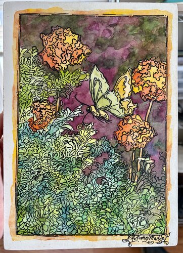 Butterfly in Transit by Autumn Marble, Painting for Sale on Singulart