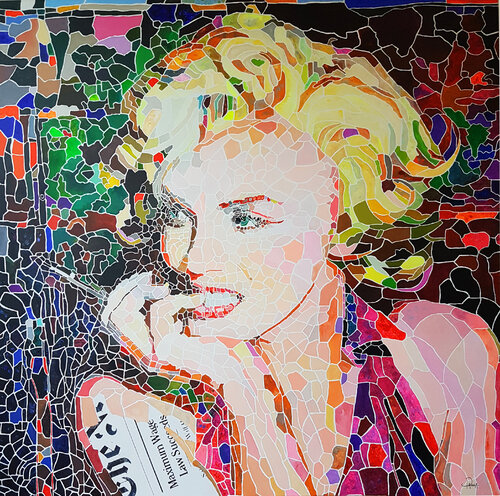 Pensée pour Marylin van Caroline PARRA, Schilderij te koop op Singulart