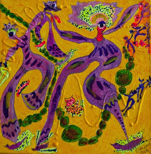 Dancing or Flying 3 by Tilda LOVI, Painting for Sale on Singulart