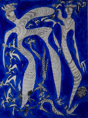 Dancing or Flying 4 by Tilda LOVI, Painting for Sale on Singulart