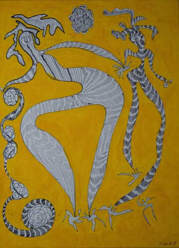 Dancing or Flying 6 by Tilda LOVI, Painting for Sale on Singulart