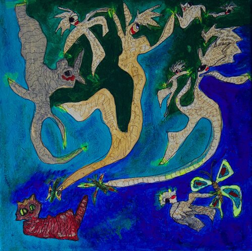 Dancing or Flying 7 by Tilda LOVI, Painting for Sale on Singulart