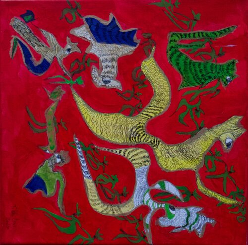Dancing or Flying 8 by Tilda LOVI, Painting for Sale on Singulart