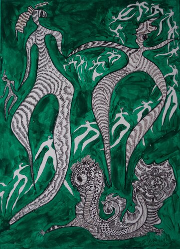 Dancing or Flying 8 by Tilda LOVI, Painting for Sale on Singulart