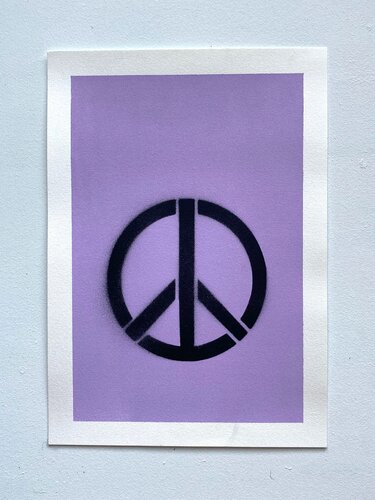 Peace lila by Lorena Matyjaszczyk, Work on Paper for Sale on Singulart