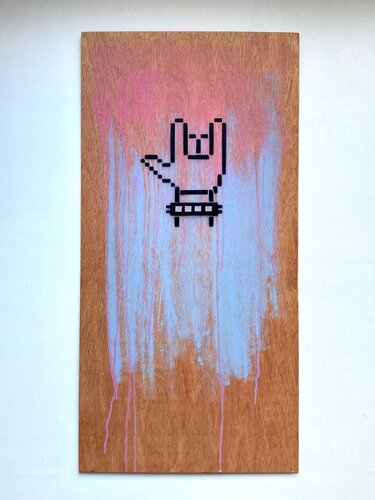 Main rock sur bois by Lorena Matyjaszczyk, Painting for Sale on Singulart