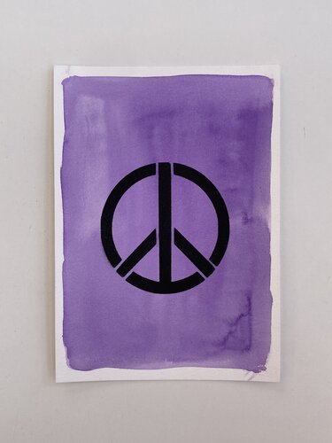 Peace — Violet by Lorena Matyjaszczyk, Work on Paper for Sale on Singulart