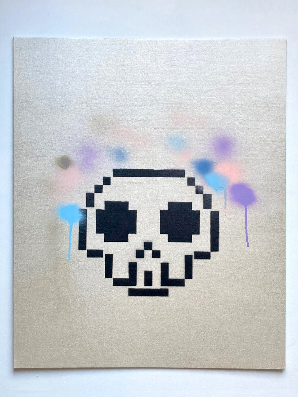 Tête de mort - fleurs Lorena Matyjaszczyk