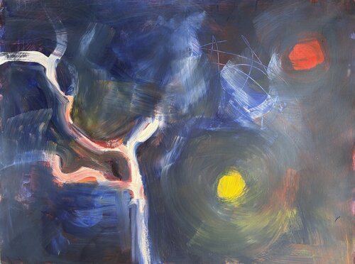 Abendfüllendes Schweigen de Patricia Schebesta, Pintura a la venta en Singulart