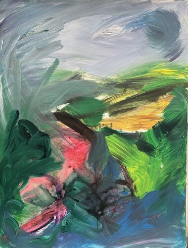 Land in Sicht de Patricia Schebesta, Pintura a la venta en Singulart
