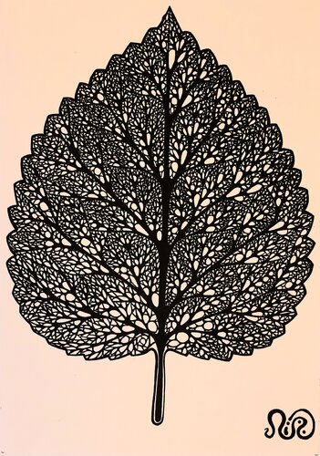 Birch Leaf van Neil Holmes, Tekening te koop op Singulart