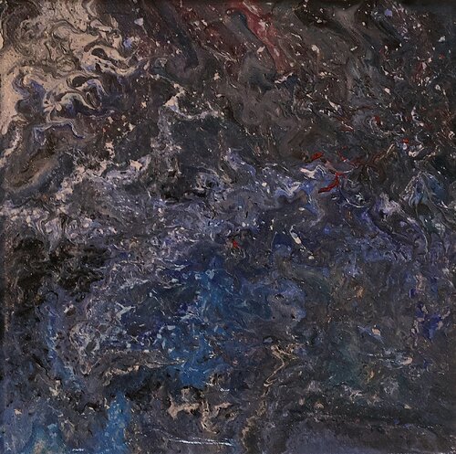 Acrylic pour #5 van Neil Holmes, Schilderij te koop op Singulart