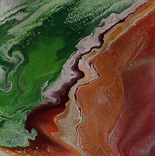 Acrylic pour #13 di Neil Holmes, Pittura in vendita su Singulart