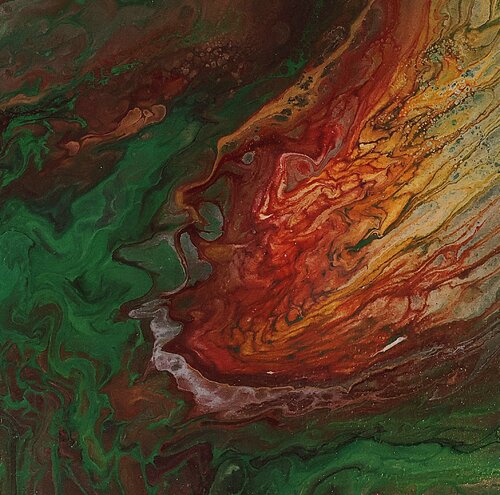 Acrylic pour #15 di Neil Holmes, Pittura in vendita su Singulart