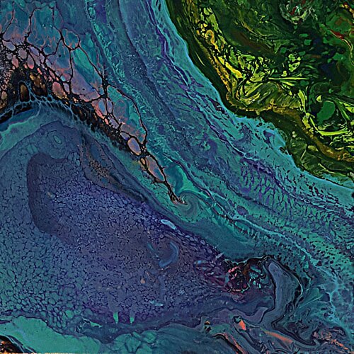 Acrylic pour #19 di Neil Holmes, Pittura in vendita su Singulart