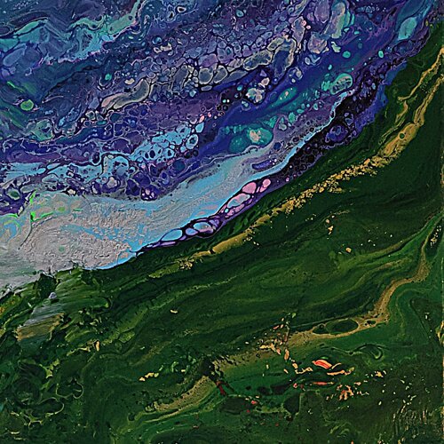Acrylic pour #25 di Neil Holmes, Pittura in vendita su Singulart