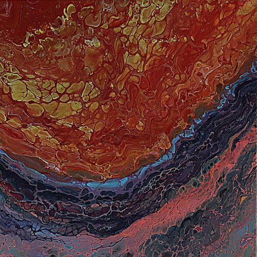 Acrylic pour #31 di Neil Holmes, Pittura in vendita su Singulart