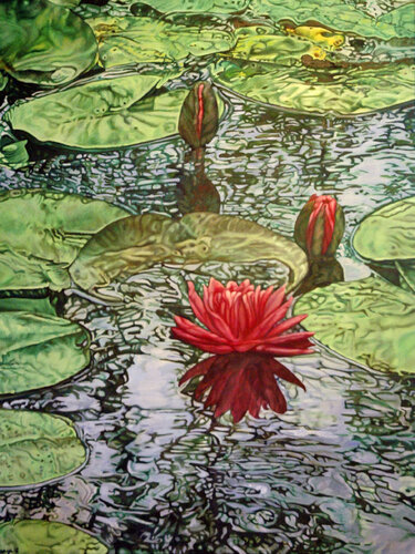 Magic Lily by Gwendalin Aranya, Painting for Sale on Singulart